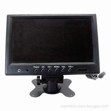 9-inch CCTV LCD monitor with VGA/BNC/RCA input, 800 x 480 pixels and 1024 x 768 pixels optional